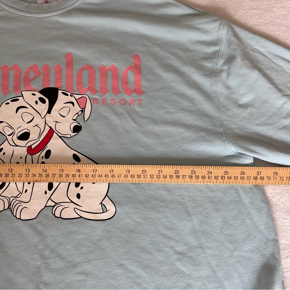 Disneyland Resort Dalmations Crewneck Sweatshirt Light Blue Disney Women's XL 1X - Picture 13 of 15